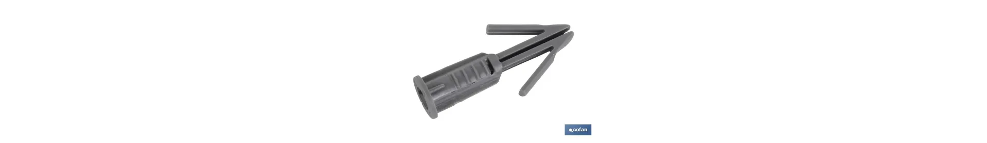 Taco flecha para placas de yeso | Medidas de Ø 6 x 10 mm y  Ø 6 x 17 mm