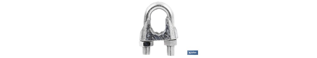 Sujetacables DIN-741 Galvanizados