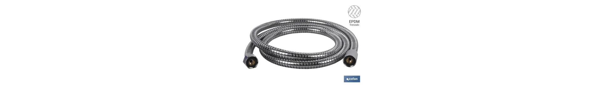 Flexo de Ducha | Inoxidable | Extensible | Longitud 1,5 | Rosca 1/2 Universal | Racores de Latón