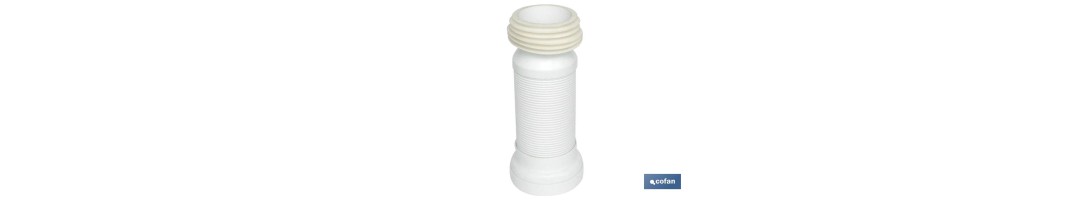 Manguito de Conexión | Extensible para Inodoro | Fabricado en Polipropileno | Salida de Ø110 - Ø120 mm