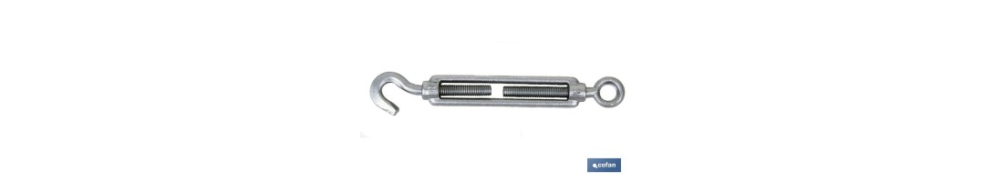 Tensor Gancho - Anilla Zincado DIN-1480