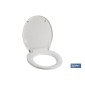 Tapa WC | Medidas 40.4 x 35.6 cm | Fabricada en Polipropileno Blanco