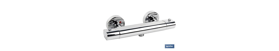 Grifo Para Ducha | Termostático | Modelo Matheson | Fabricado en Latón con un Acabado en Cromado