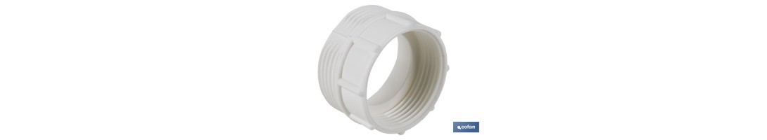Adaptador Convertidor 1 1/2 macho - 1 1/4 hembra | Para aplicar a tubo flexible | Accesorio de Fontanería
