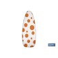 Funda para Tabla de Planchar Acolchada de Algodón | Medidas: 140 x 60 cm | Estampado Blanco con Lunares