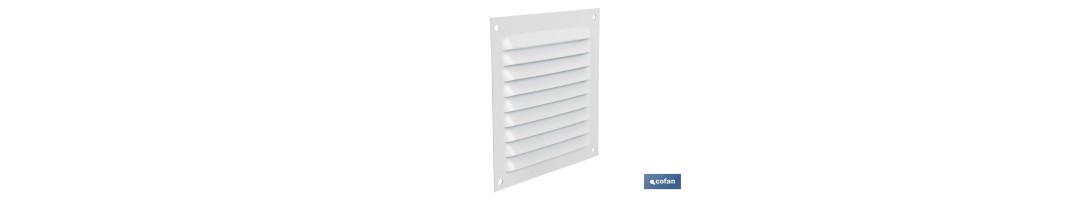 Rejilla de Ventilación | Fabricada en Aluminio Blanco | Varias medidas a elegir