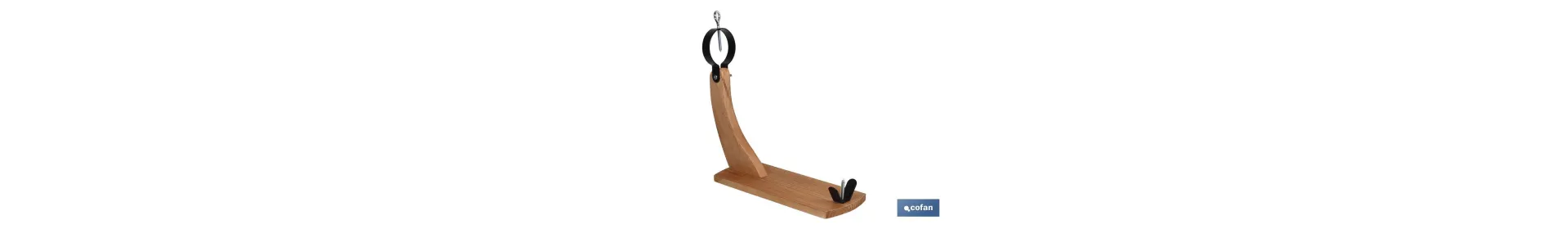 Jamonero Góndola | Modelo Reserva | Fabricado en Madera | Medidas 37,5 x 16,8 x 60 cm