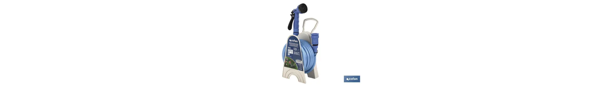 Kit de Manguera de 10 metros + Accesorios | Diámetro 9,5 mm | Ligera y Compacta | Uso Doméstico y de Jardín | Fácil Conexión y 