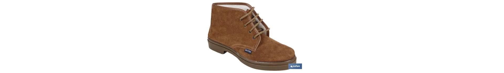Bota de Serraje | Con Cordones | Modelo Delta | Bota de Trabajo | Suelo de Caucho