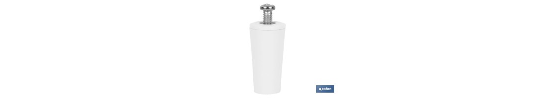 Tope para persianas en PVC | Medida 40 mm | Incluye tornillo métrica 6 | Disponible en varios colores