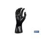 Expositor de guantes | Mano derecha expositora con base magnética | Fabricado en polipropileno de color negro