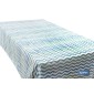 Rollo de mantel antimanchas con estampado digital de diseño con rayas | 50 % algodón y 50 % PVC | Medidas: 1,40 x 25 m