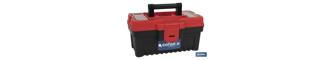 Caja de herramientas semiprofesional con cierres de ABS | Diferentes medidas