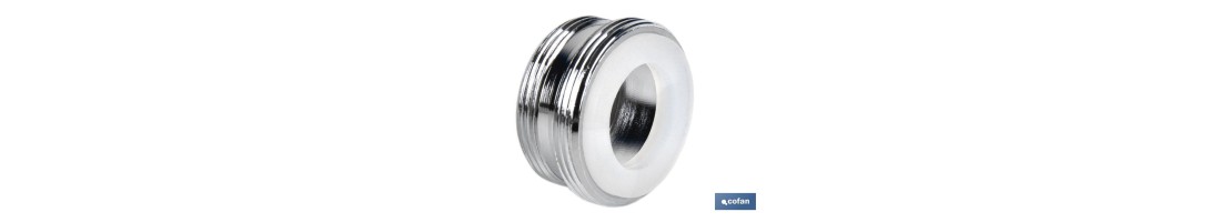 Reductor/Ampliador de Rosca Macho | Fabricado en Latón | Rosca de 22-24 | Venta 1 unidad