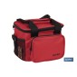 Nevera portátil porta alimentos | Bolsa isotérmica | Correa ajustable | Color: rojo | Medidas: 23 x 17 x 18 cm