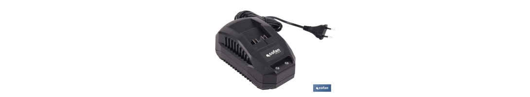 Cargador de batería 20V 2,4 A | Protección avanzada | Compatible con sistema 1 For All | Tecnología de carga inteligente