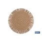 Bajoplatos redondos con flecos decorativos | Disponibles en diferentes colores | Packs de 6 salvamanteles individuales | Diámet