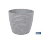 Maceteros decorativos con diseño trenzado | Resistentes a los UV | Material: polipropileno | Disponibles en diferentes medidas 