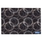 Felpudo de entrada con círculos | Material resistente | Base antideslizante | Adecuado para interior y exterior | Medidas: 50 x