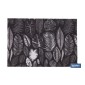 Felpudo de entrada con diseño de hojas en tonos oscuros | Material resistente | Base antideslizante | Adecuado para interior y 
