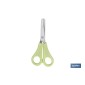 Tijeras escolares con punta redonda | Inlcuye escala de medición | Ideal para niños y tareas escolares | Longitud: 13,3 cm