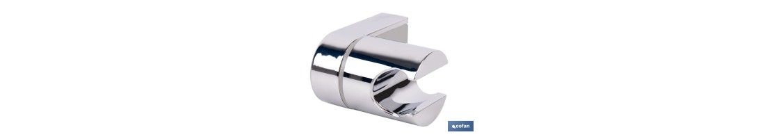 Soporte de ducha para pared | Material: ABS resistente | Soporte ajustable | Disponible en acabado cromado