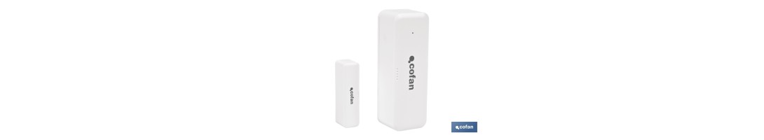 Sensor inteligente para puertas y ventanas | Conexión WiFi y Bluetooth | Funciona con aplicación Smart Life o Tuya | Compatible