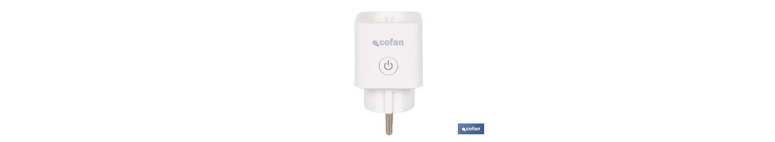 Enchufe inteligente con conexión WiFi y Bluetooth | Aplicación Smart Life o Tuya | Compatible con Alexa y Google | Control remo