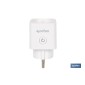 Enchufe inteligente con conexión WiFi y Bluetooth | Aplicación Smart Life o Tuya | Compatible con Alexa y Google | Control remo