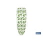 Funda acolchada para tabla de planchar | Tamaño universal | Estampado de triángulos verdes | Material: 100 % algodón | Refleja 