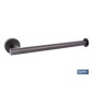 Toallero negro mate | Material: acero inoxidable | Diseño redondo | Kit de fijación incluido | Medidas: 28 x 8 x 5 cm