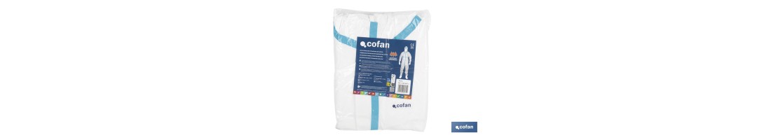 Buzo de protección fitosanitaria con capucha | Protección frente a pesticidas y químicos | Color: blanco | EN ISO 27065 Nivel C