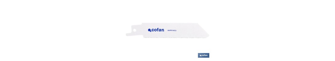 Hojas de sierra de sable universales bimetal para metales de 1,5 a 3 mm de espesor | Pack de 5 unidades | Disponibles en difere