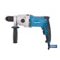 Taladro percutor eléctrico 1200 W con 2 velocidades, portabrocas automático 13 mm | Empuñadura multiposición y control de veloc