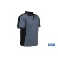Polo de trabajo modelo Balder en gris oscuro y negro | Cómodo y transpirable con cierre de 3 botones | Materiales: 95 % algodón
