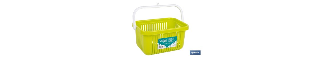 Cesta para pinzas de ropa con colgador | Almacenamiento para colada | Disponible en diferentes colores