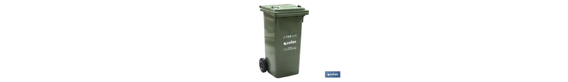Contenedores para Basura | Capacidad de 120 litros | Fácil transporte