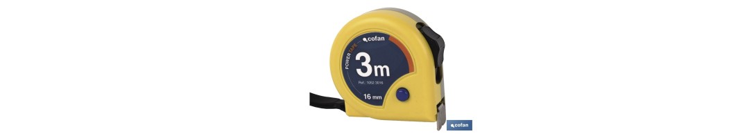 Flexómetros Estándar | Diferentes medidas | Color: amarillo