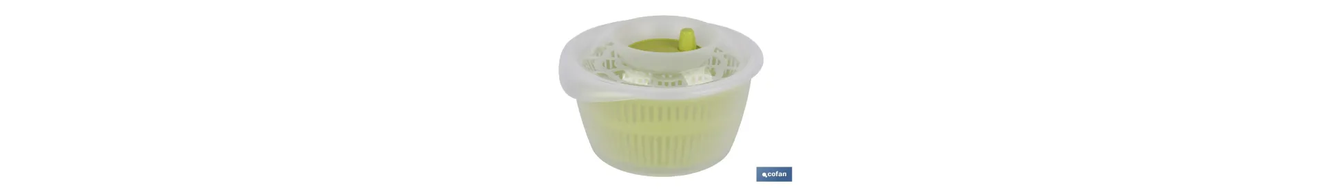 Centrifugador de Verduras | Modelo Udai | En color Verde Claro | Fabricado en Polipropileno | Medidas 27 x 18 cm