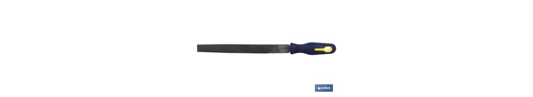 Lima plana de punta | Varias medidas y modelos | Mangos intercambiables y ergonómicos