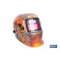 Casco de soldadura automático Fire Skull | Solar, oscurecimiento automático DIN 9-13 | Adecuado para soldadura tipo ARC, MIG, M