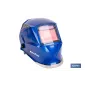 Casco de soldadura automático Blue Flying Shark | Solar, oscurecimiento automático DIN 4-9 / DIN 9-13 | 4 sensores y visor pano