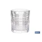 Pack de 6 vasos de agua con relieve | Capacidad: 27,5 cl | Material: vidrio | Color: transparente