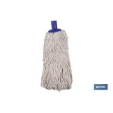 Fregona de Algodón | Color Blanco Crudo | Máxima suavidad y absorción con secado rápido