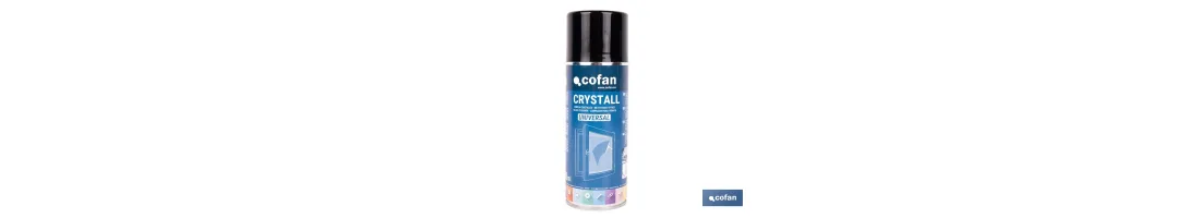 Limpiacristales en aerosol universal | Envase de 400 ml con efecto desengrasante | Fórmula antimarcas