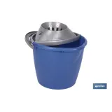 Cubo + Escurridor | Color Azul | Modelo Amir | Con Asa Ergonómica