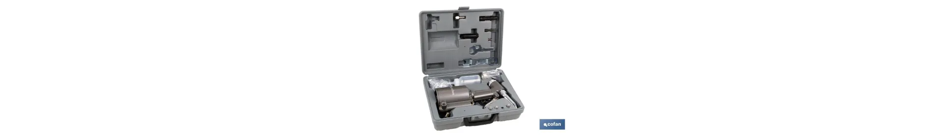 Kit Remachadora neumática para remaches Ø2,5 a Ø5mm