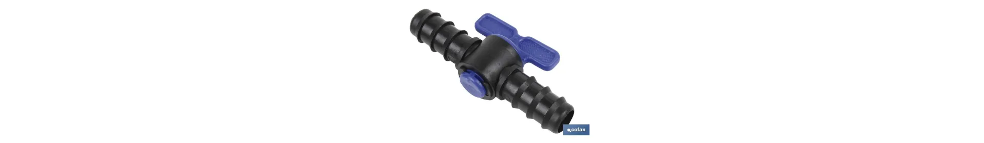 Válvula de riego en color negro | Apto para manguera y nebulizador