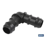 Conexión en Codo para riego por goteo | Uso recomendado para Jardinería y Agricultura