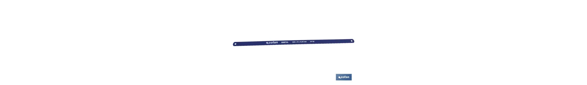 Hojas de sierra bimetálicas de 24TPI |  Resistente al desgaste | Medida: 300 x 13 x 0,65 mm